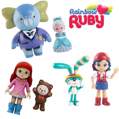 REGENBOGEN RUBIN PUPPE 2ER PACK SILVERLIT THUNDERBELL GINA LING LING PRINZESSIN KIKI CHOCO