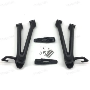 Black Rear Passenger Foot Pegs Bracket Fit For Suzuki GSXR600/750 2006-2007 K6 - Picture 1 of 7
