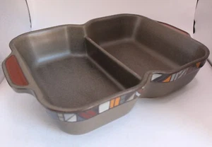 Denby MARRAKESH Divided Vegetable Serving Dish 12ins - Picture 1 of 4
