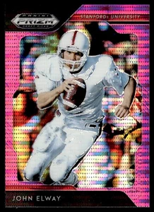 2019 Panini Prizm Draft Picks Prizms Pink Pulsar John Elway Stanford Cardinal - Picture 1 of 2