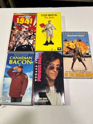 Belushi VHS 1941+The Jerk+Canadian Bacon+ Private Parts+In The Army Now  5 tapes - Image 1 of 4