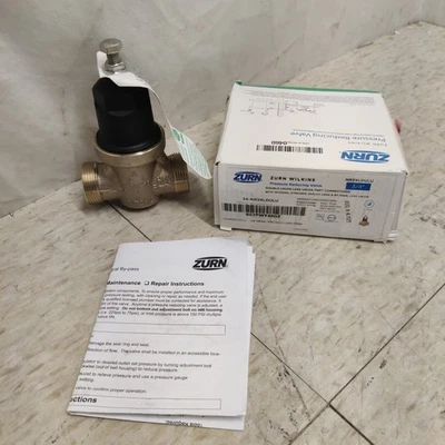 Zurn Wilkins 3/4" NR3XL Pressure Reducing Valve 3/4 inch Double Union Less Union - Image 1 of 4