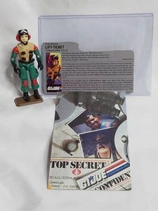 1986 G.I. Joe Lift Ticket mit Karteikarte & Preisführer Pamplet - Bild 1 von 10