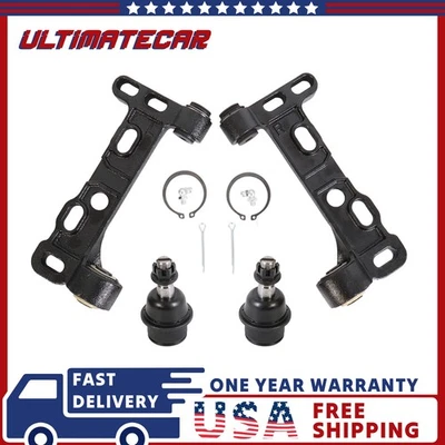 Front Lower Control Arms & Ball Joints Kit For Chevy SSR Trailblazer GMC Envoy - Image 1 of 4