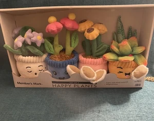 Member's Mark Spring Happy Plants Plüschtier Gewichtete Topfpflanze, 4er Pack - Bild 1 von 7