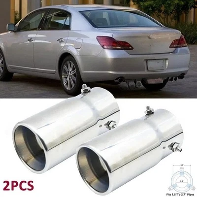 2xExhaust Tip Rear Tail Throat Muffler Stainless Steel For Toyota Avalon Foto 1 de 4