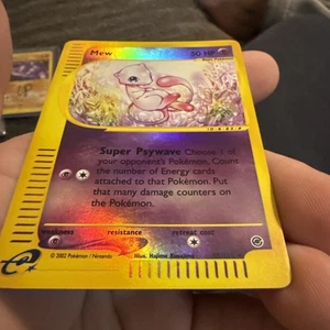 REVERSE HOLO Mew 55/165 Pokemon EX Expedition E-READER TCG Holographic Rare  - Picture 1 of 10