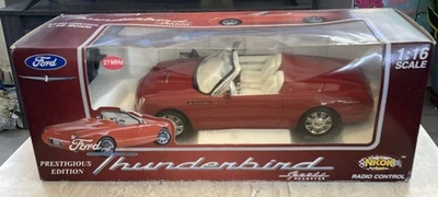 VTG 2001 NKOK 1:16 Ford Thunderbird Red Sports Roadster Radio Control 27 MHz  - Image 1 of 4