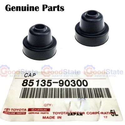 Genuine Toyota LandCruiser FJ40 BJ46 Windscreen Wiper Arm Pivot Rubber Cap x2 - Image 1 of 3