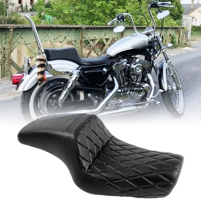Driver Rider Passenger Step Up Seat For Harley Sportster XL 883 1200 3.3-4.5 GAL - Image 1 of 4