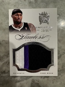 DeMarcus Cousins 2012/13 Panini Flawless Game Worn Jumbo Patch #13/25 Kings - Picture 1 of 2