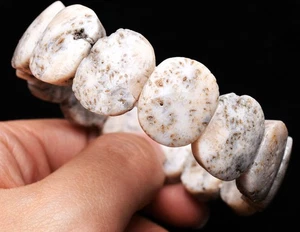 18.3*6.7*14.5mm Natural Orange Jade Coral Gemstone Beads Bracelet AAAA - Picture 1 of 6