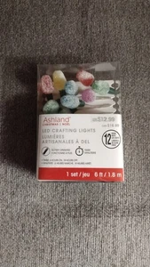 Ashland Frosted/Sugared Gum Drop Christmas Lights String LED Battery Powered 6' - Picture 1 of 3