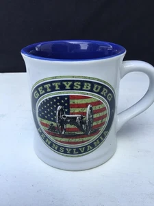 Tazza ricordo GETTYSBURG PENNSYLVANIA - canone e bandiera guerra civile immagine in rilievo - Foto 1 di 3