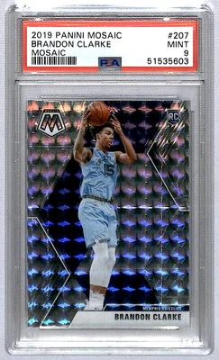 Brandon Clarke 2020-21 Panini Mosaic Mosaic Rookie #207 PSA 9 New Orleans - Image 1 of 2