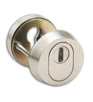 TOPFORM Schutzrosette Paros, Rund ZA mit Kernziehschutz, Edelstahl - Bild 1 von 4