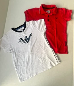 Armani Junior Boys Tee 5y Polo 6y Bundle - Picture 1 of 8