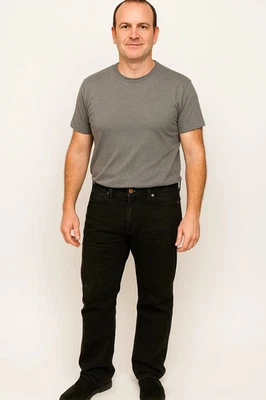 Pantalones de mezclilla Big Star gris/negro claro clásicos de pierna recta talla 34R Foto 1 de 4