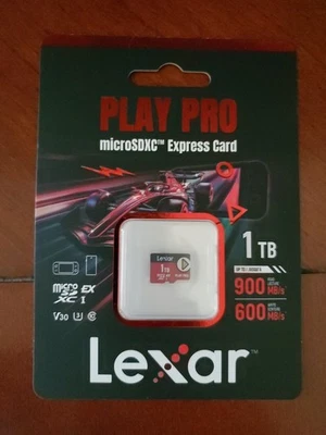 Lexar PLAY PRO microSDXC™ Express Card 1TB, microSDXC for Switch 2 - IN HAND - Image 1 of 2