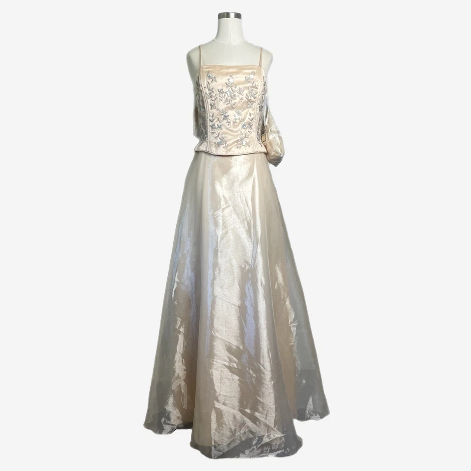 Vestido de graduación vintage Y2K Deadstock Jessica McClintock princesa etérea hada S Foto 1 de 4