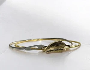 Vintage Belt Bundle (2) XS/S Stretchy Snake Waist Belts Silver Gold Tone Accent - Picture 1 of 8