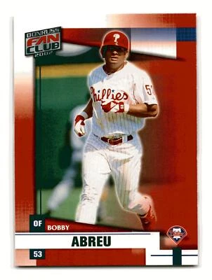 Bobby Abreu 2002 Donruss Fan Club #200 Philadelphia Phillies Mint - Image 1 of 2