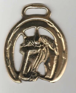 Horse Brass featuring Horse Head 85 x 65 mm appx - good condition - Picture 1 of 2