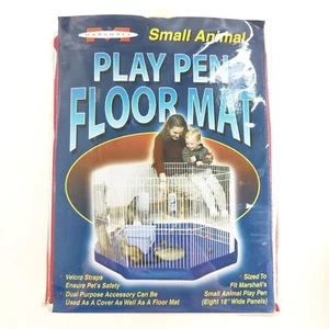 Alfombra de piso Marshall Small Animal Play Pen - ROJA - Se adapta a ocho paneles de 18” - NUEVA - Imagen 1 de 7
