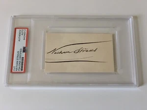 Nathan Straus German-American Merchant Signed Autograph Cut PSA DNA j2f1c - Picture 1 of 1