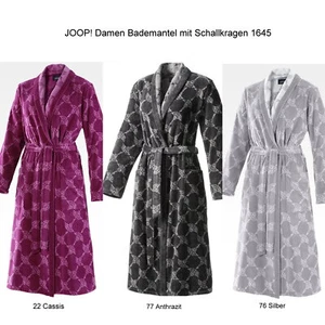JOOP! 1645 Damen Bademantel mit Schalkragen Größe & Farbe wählbar! NEU - Bild 1 von 10