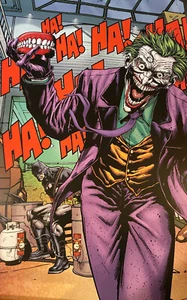 BATMAN ~ JOKER 24x36 COMIC ART POSTER DC HA HA HA NEW/ROLLED! - Picture 1 of 1
