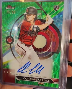 2023 Topps Finest Corbin Carroll Green Wave Auto/99 - Diamondbacks RC - Imagen 1 de 2