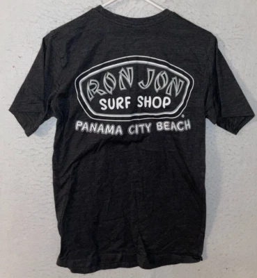 Camiseta Ron Jon Surf Shop Para Hombre Talla S Panama City Beach Florida 100% Algodón Gris Foto 1 de 4