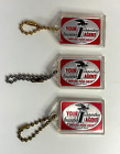 Vintage Advertising Keychains Wilson & Welch insurance co Dallas, Tx lot of 3