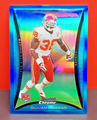 DaJuan Morgan 2008 Bowman Chrome Blue Refractor /150 #BC12 Rookie RC Chiefs  - Image 1 of 2