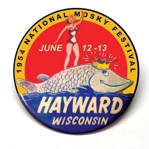 National Musky Festival Hayward WI 54 Fridge Magnet BUY 3 GET 4 FREE MIX & MATCH - Picture 1 of 2