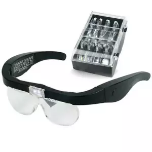 Lupa LED Lupa Gafas Lupa Lupa 4 Lentes f Tatuaje Belleza Quirúrgica - Imagen 1 de 9