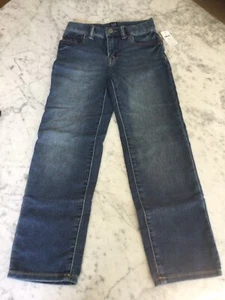 NWT Gapkids medium Blue slim Fit straight Leg stretch denim jeans 7 Light Weight - Picture 1 of 4