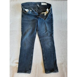 rag & bone Women 29 Cate Mid-Rise Ankle Skinny Stretch Denim Jeans 5 Pockets Blu - Picture 1 of 9