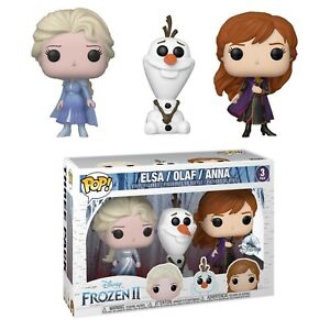 Funko Pop! 3-Pack Elsa Olaf Anna Frozen II Elsa Figura Disney
