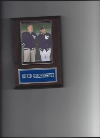 YOGI BERRA & GEORGE STEINBRENNER PLAQUE BASEBALL NEW YORK YANKEES NY MLB Cover