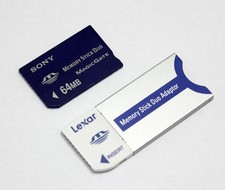 Sony 64MB Memory Stick Duo for Sony Old Cameras,with Adapter and Case,MSH-M64