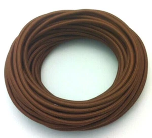 Textile cable 1-wire 1x0, 75 unipolar cable hazelnut premium design 50m - Picture 1 of 1
