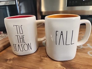 Rae Dunn Holiday Mugs Coffee Tea Cup Gift (Set Of 2) - Picture 1 of 9