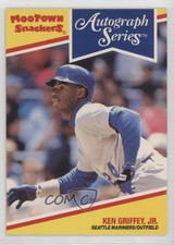 1992 Mootown Snackers Auto Series Food Issue Ken Griffey Jr #7 HOF