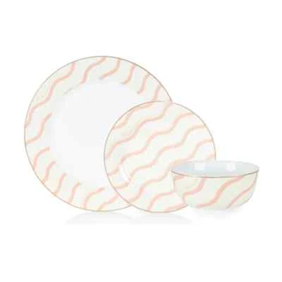 Poodle & Blonde 12pc Bellisima Porcelain Dinner Set For 4, Limited Edition Set - Image 1 of 4