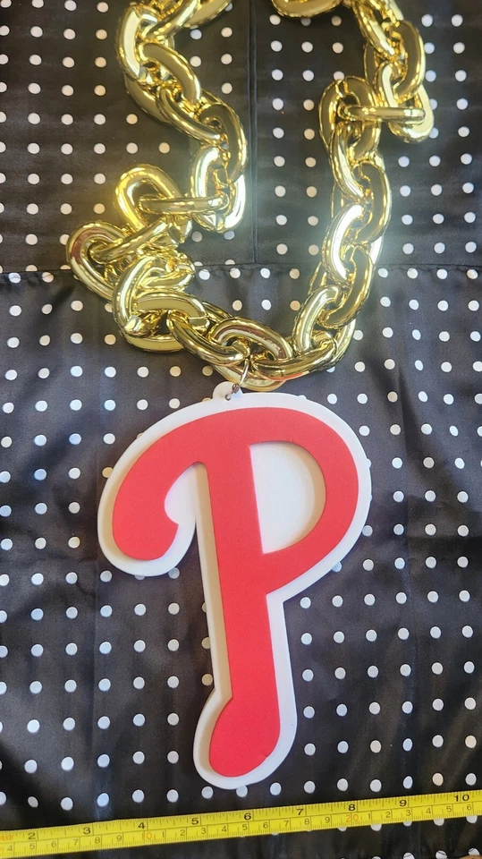Philadelphia Phillies Oversized MLB Fan Chain Necklace Foam   - Image 1 of 1