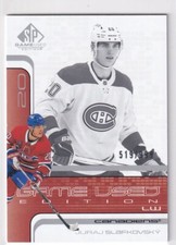 2022-23 UD SP GAME USED 01-02 RETRO ROOKIE #R-43 CANADIENS JURAJ SLAFKOVSKY /999