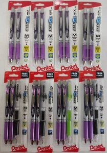 Pentel EnerGel Pearl Deluxe RTX Retractable Liquid Gel Pen in Violet - 8 Pack  - Picture 1 of 4
