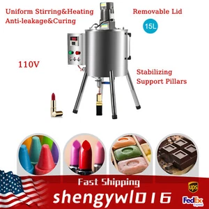 15L Heizung Mischen Füllmaschine Rührbehälter Flüssigpaste Lippenstift Füller - Bild 1 von 23